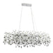 Telbix Molena 10 Light Rectangular Pendant Chrome