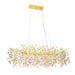 Telbix Molena 10 Light Rectangular Pendant Gold