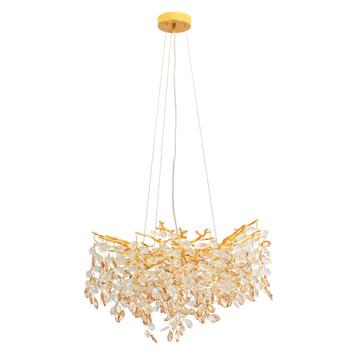 Telbix Molena 8 Light Pendant Gold