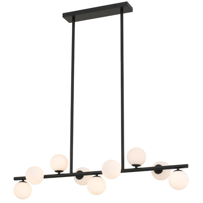 Telbix Moran 9 Light Pendant Black Oplal Matt