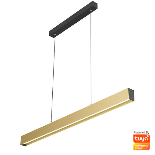 Telbix Novaro 120cm Pendant Light Gold Black