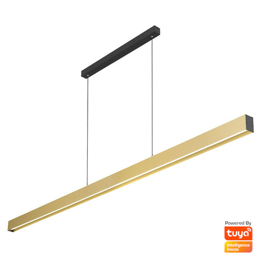 Telbix Novaro 240cm Pendant Light Gold Black