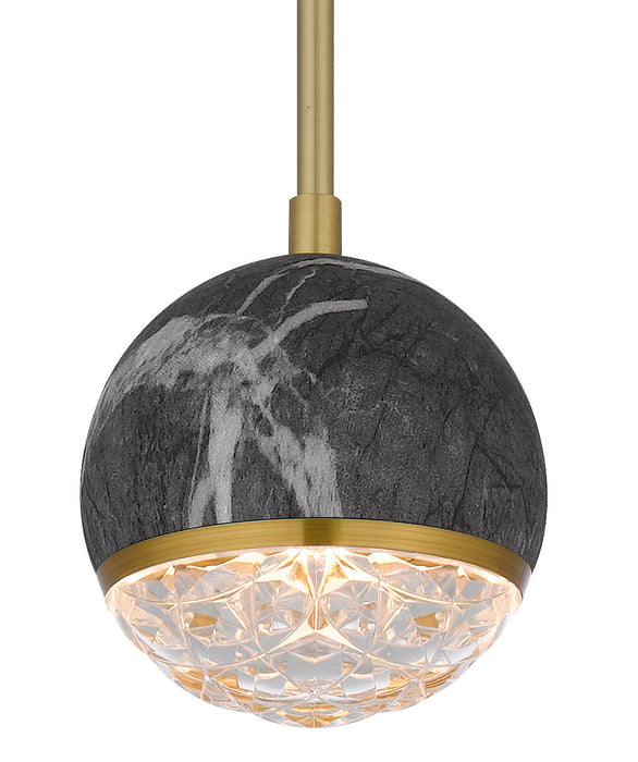 Telbix Oneta 1 Light Pendant Black