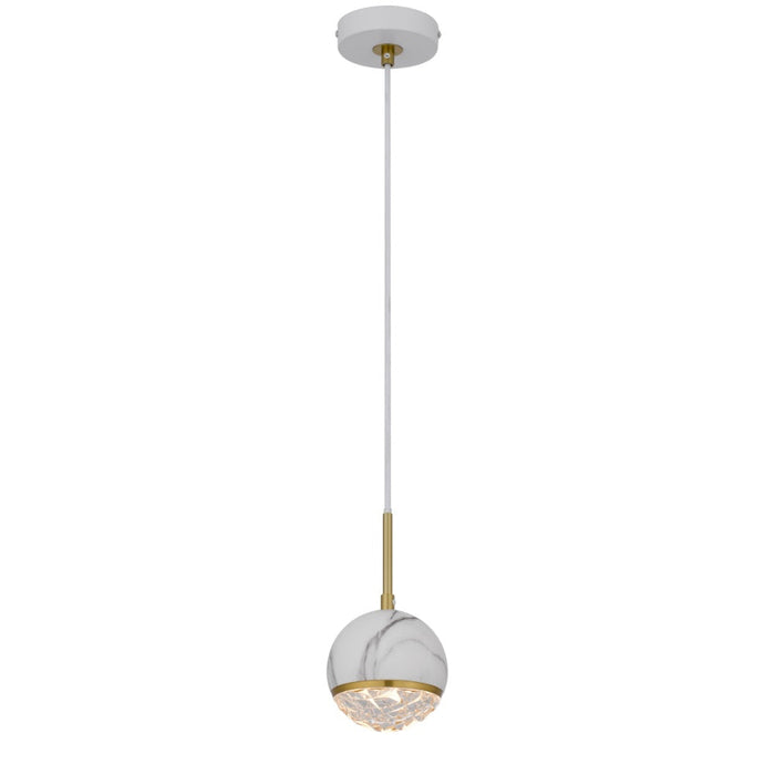 Telbix Oneta 1 Light Pendant White