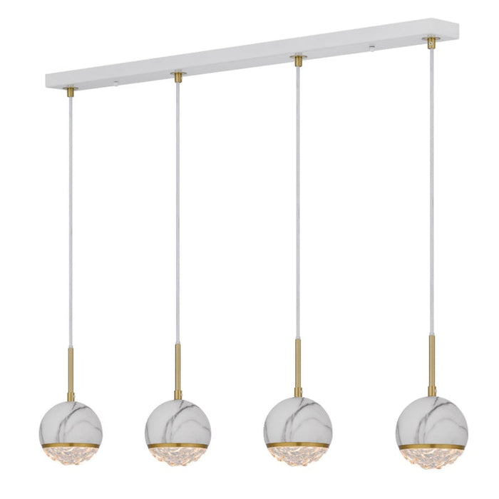 Telbix Oneta 4 Light Pendant White