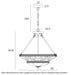 Telbix Orista CTC Pendant Light Dimensions