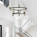 Telbix Ovaria 13 Light Pendant Black Lifestyle Image