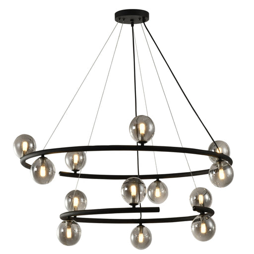 Telbix Ovaria 13 Light Pendant Black