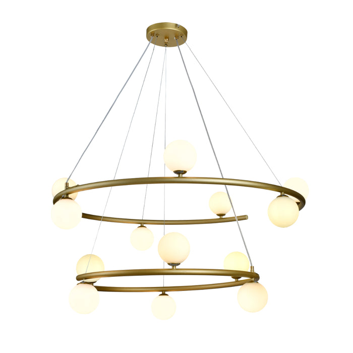 Telbix Ovaria 13 Light Pendant Gold