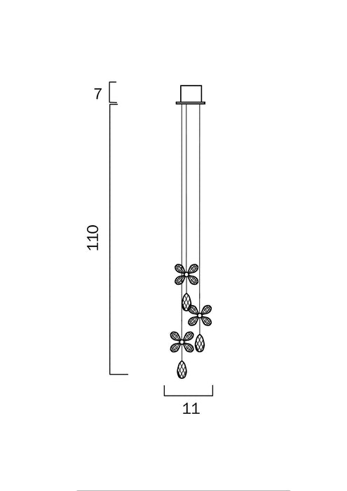 Telbix Paradis 1 Pendant Light Dimensions