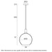 Telbix Patino 30cm Pendant Light Dimensions