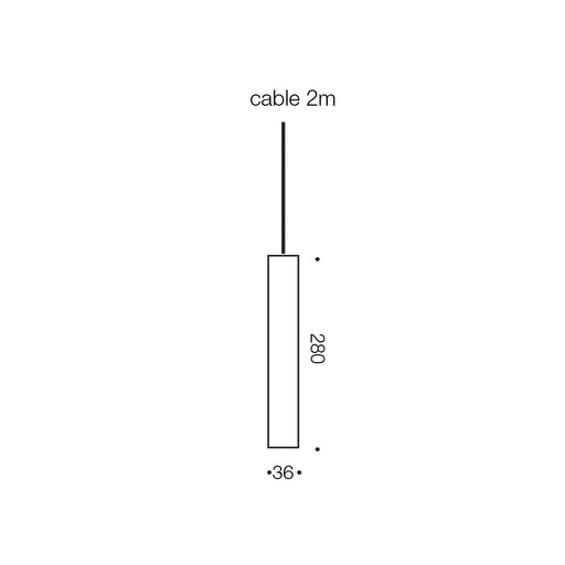 Telbix Reed LED Pendant Light Dimensions