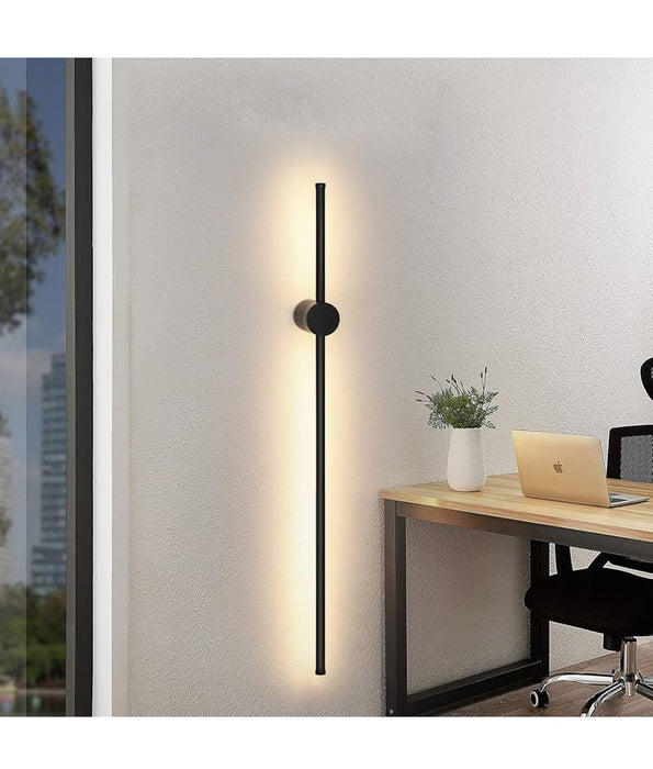 Saber Linear LED Dual CCT Wall Light Black