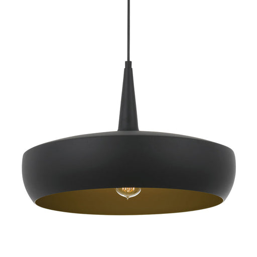 Telbix Sabra 45cm Pendant Light Black Gold