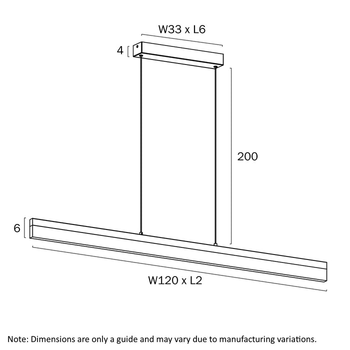 Telbix Salas Pendant Light Dimensions