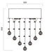 Telbix Savina 32cm CTC Pendant Light Dimensions