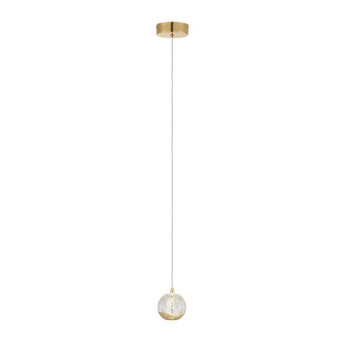 Telbix Segovia 1 Light Pendant Gold