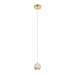 Telbix Segovia 1 Light Pendant Gold