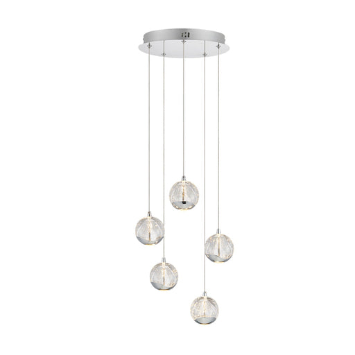 Telbix Segovia 5 Light Pendant Chrome