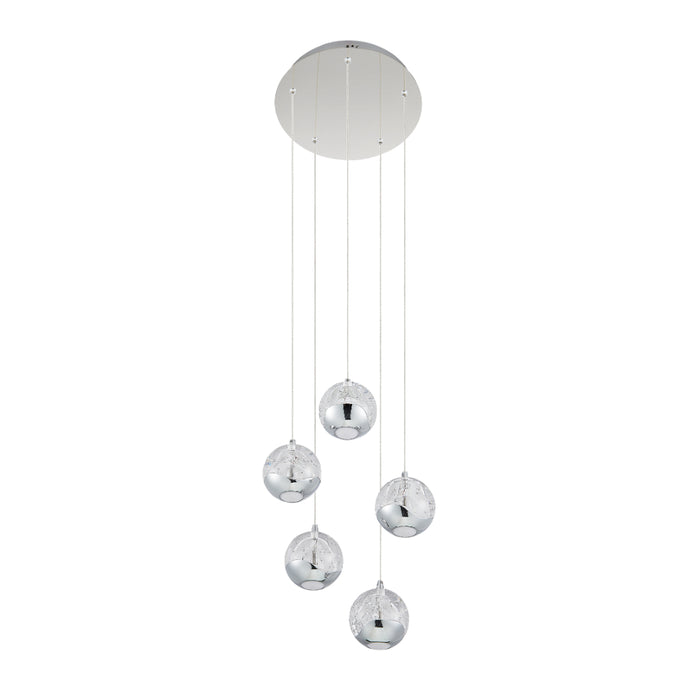 Telbix Segovia 5 Light Pendant Chrome