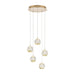 Telbix Segovia 5 Light Pendant Gold