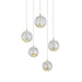 Telbix Segovia 5 Light Pendant Gold