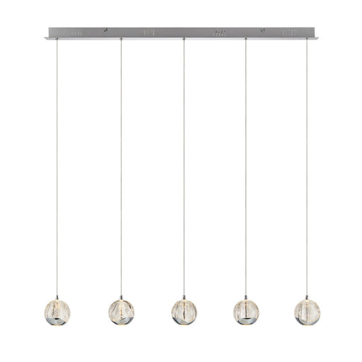 Telbix Segovia 5 Light Bar Pendant Chrome