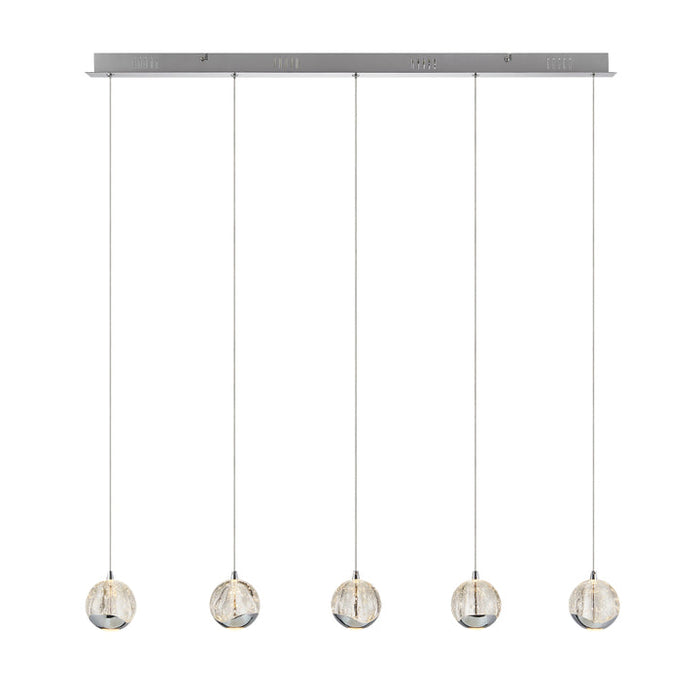 Telbix Segovia 5 Light Bar Pendant Chrome