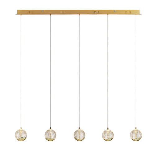 Telbix Segovia 5 Light Bar Pendant Gold