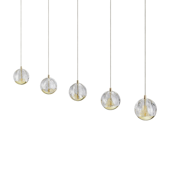 Telbix Segovia 5 Light Bar Pendant Gold