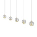 Telbix Segovia 5 Light Bar Pendant Gold