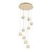 Telbix Segovia 9 Light Pendant Gold