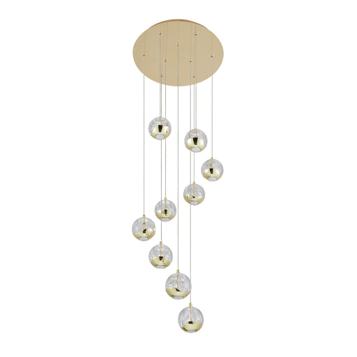 Telbix Segovia 9 Light Pendant Gold