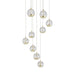 Telbix Segovia 9 Light Pendant Gold