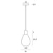 Telbix Tresor 1 Light Pendant Dimensions