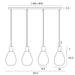 Telbix Tresor 4 Light Pendant Dimensions