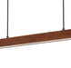 Telbix Truso Pendant Light 3CCT Walnut