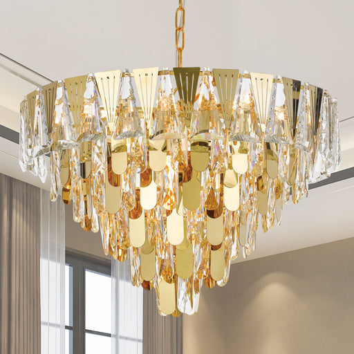 Telbix Valerie 60cm Pendant Light Gold Lifestyle Image