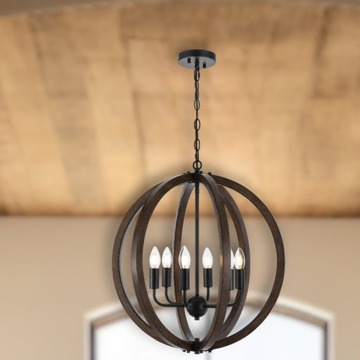 vestal-6-light-pendant_VESTAL PE6-BK