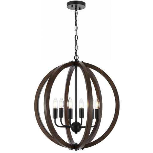 vestal-6-light-pendant_VESTAL PE6-BK