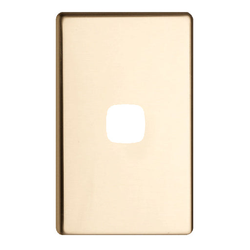 HPM Excel 1 gang switch cover plate polished brass