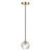 Telbix Zaha 1 Pendant Light Antique Gold