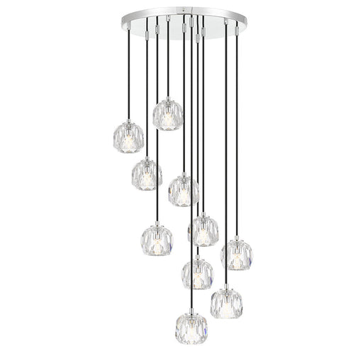 Telbix Zaha 10 Pendant Light Chrome