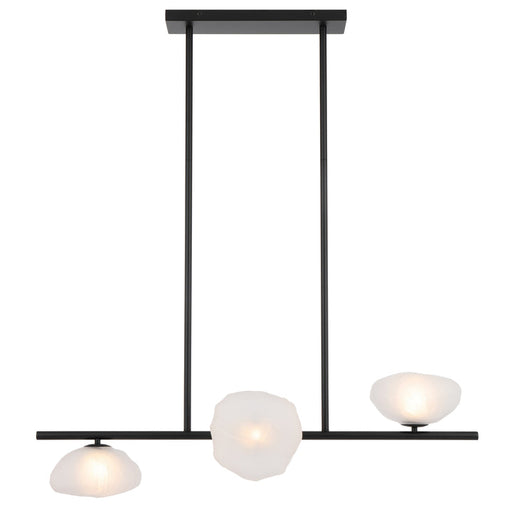 Telbix Zecca 3 Light Horizontal Pendant Black