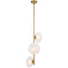 Telbix Zecca 3 Light Vertical Pendant Antique Gold