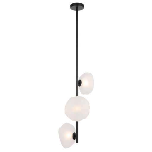 Telbix Zecca 3 Light Vertical Pendant Black