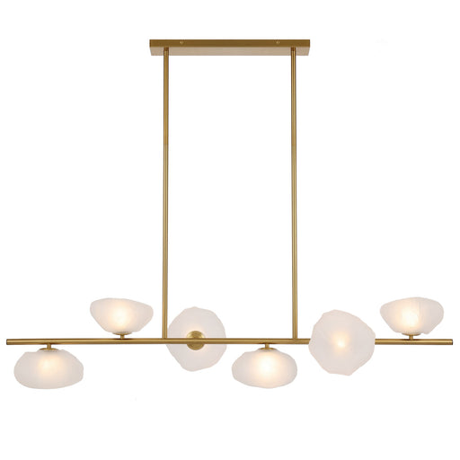 Telbix Zecca 6 Light Pendant Antique Gold