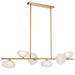 Telbix Zecca 6 Light Pendant Antique Gold