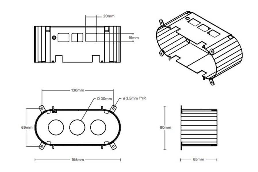 ZETR 13 Series Flush Wall Box Enclosure