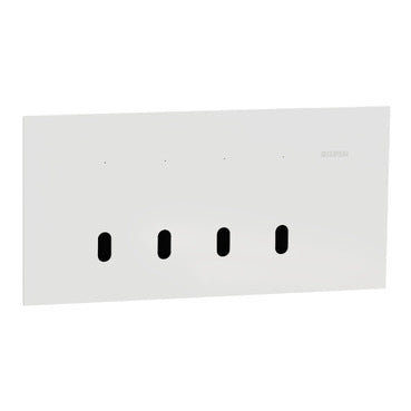 clipsal solis t 4 gang grid plate with cover frame white ceramic  1044TUA WC